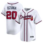 Atlanta Braves Marcell Ozuna #20 White Home Limited Player Jersey