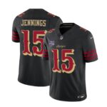 Jauan Jennings #15 San Francisco 49ers 250th Patch 2025 Rivalries Collection Limited Jersey - Black