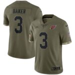 Budda Baker Arizona Cardinals  2022 Salute To Service Limited Jersey - Olive