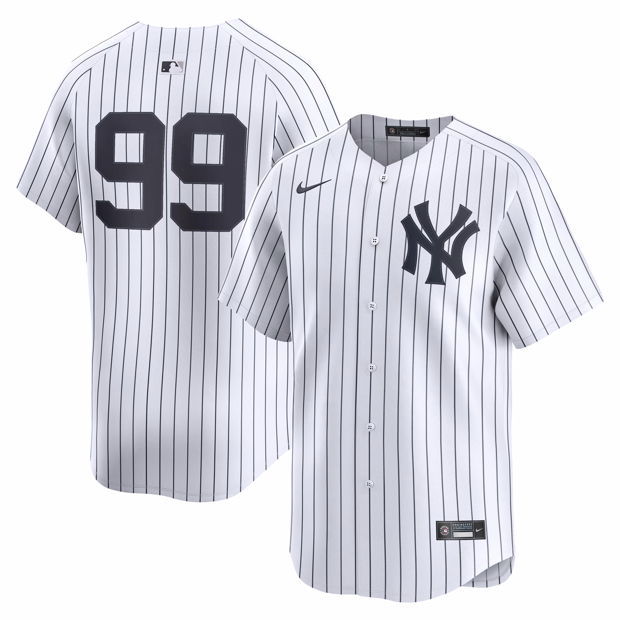New York Yankees Aaron Judge #99 White Home Limited Player Jersey