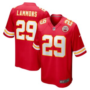 Chris Lammons Kansas City Chiefs  Team Game Player Jersey - Red
