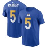 Men's Jalen Ramsey Royal Los Angeles Rams Player Name & Number T-Shirt