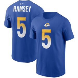 Men's Jalen Ramsey Royal Los Angeles Rams Player Name & Number T-Shirt