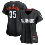 Women's Baltimore Orioles Adley Rutschman #35 Black City Connect Limited Jersey