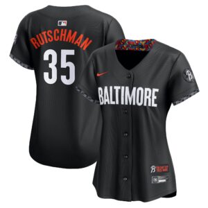 Women's Baltimore Orioles Adley Rutschman #35 Black City Connect Limited Jersey