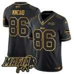 Dalton Kincaid #86 Buffalo Bills BUF 2024 Bills Mafia Patch Gold Vapor Limited Jersey - All Stitched