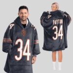Adult 34 Chicago Football Unisex Blanket Hoodie