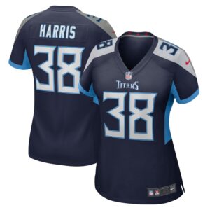 Davontae Harris Tennessee Titans  Women's Home Game Player Jersey - Navy