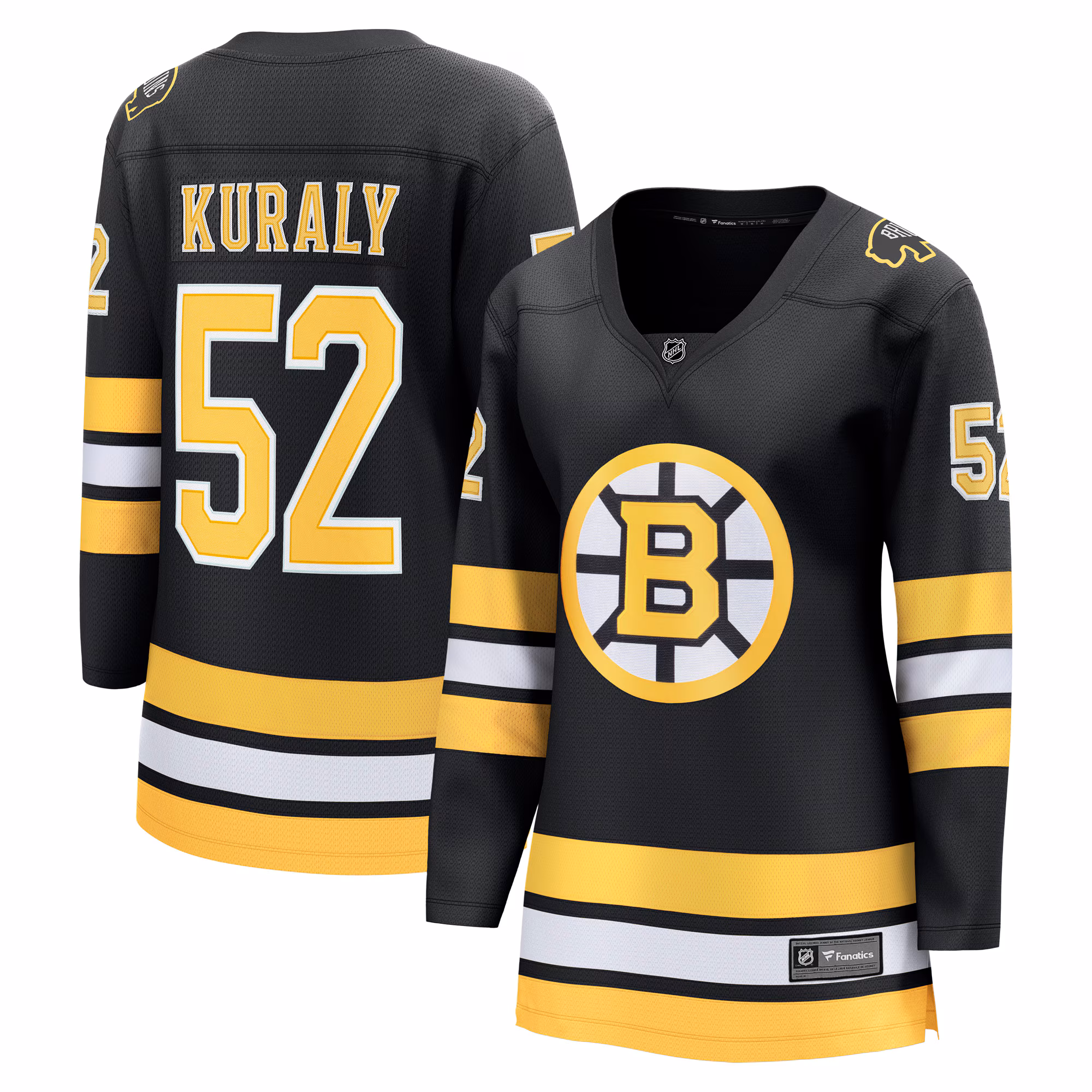Women's Boston Bruins Sean Kuraly #52 Fanatics Black Home Breakaway Player Jersey