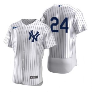Men's New York Yankees #24 Tino Martinez  White Jersey