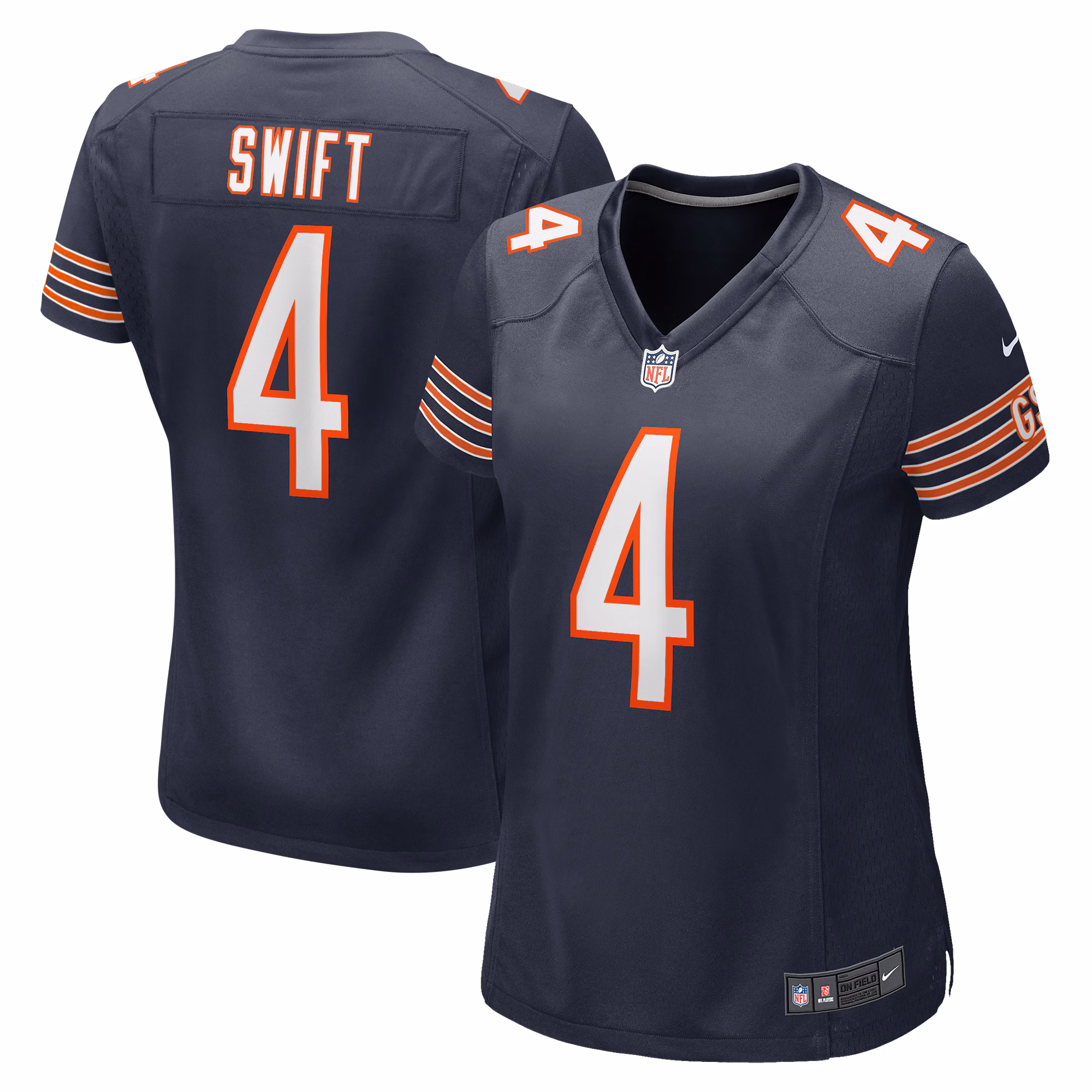 D'Andre Swift Chicago Bears Women's  Game Jersey -  Navy