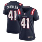 Brenden Schooler New England Patriots Women's Game Player Jersey - Navy