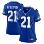 Devon Witherspoon Seattle Seahawks Women's Throwback Player Game Jersey - Royal