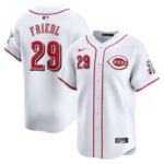 Men's Cincinnati Reds TJ Friedl  White Home Limited Player Jersey