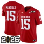 Fernando Mendoza #15 Ndiana Hoosiers IND 2026 CFP Final Patch Vapor Limited Jersey V2 - All Stitched
