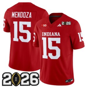 Fernando Mendoza #15 Ndiana Hoosiers IND 2026 CFP Final Patch Vapor Limited Jersey V2 - All Stitched