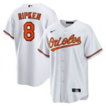 Baltimore Orioles Cal Ripken Jr. #8 White  Throwback Replica Player Jersey