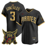 Nick Gonzales #3 Pittsburgh Pirates 2026 City Connect Vapor Premier Limited Jersey - All Stitched