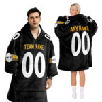 Adult Custom Blanket Hoodie Pittburgh Inspired Color