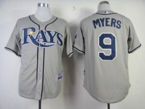 Tampa Bay Rays #9 Wil Myers Grey Cool Base Stitched Jersey