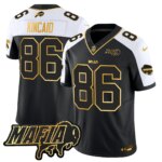 Dalton Kincaid #86 Buffalo Bills BUF 2024 Bills Mafia Patch Gold Vapor Limited Jersey - All Stitched