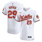 Men's Baltimore Orioles Ramon Urias  White Home Elite Player Jersey
