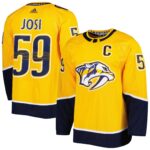 Roman Josi Nashville Predators  Captain Home Primegreen Authentic Pro Player Jersey - Gold