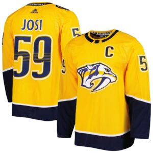 Roman Josi Nashville Predators  Captain Home Primegreen Authentic Pro Player Jersey - Gold
