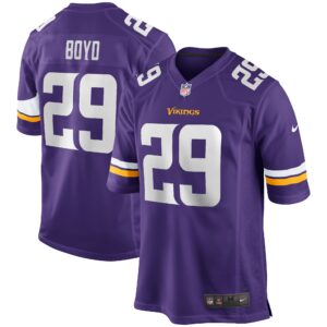Kris Boyd Minnesota Vikings  Game Jersey - Purple