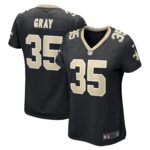 Vincent Gray New Orleans Saints  Women's Game Player Jersey - Black