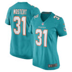 Raheem Mostert Miami Dolphins  Women's Game Jersey - Aqua