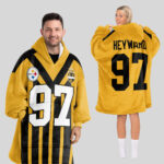 Adult 97 Pittsburgh Football Unisex Blanket Hoodie