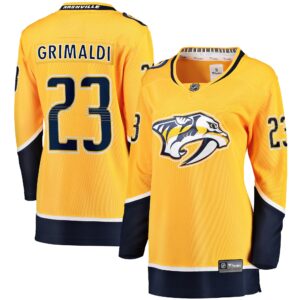 Rocco Grimaldi Nashville Predators Women's Home Breakaway Player Jersey - Gold