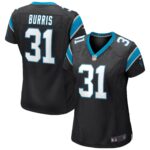Juston Burris Carolina Panthers  Women's Game Jersey - Black
