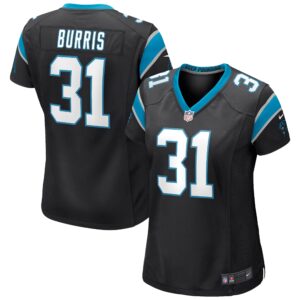 Juston Burris Carolina Panthers  Women's Game Jersey - Black