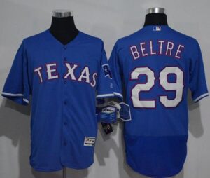 Texas Rangers #29 Adrian Beltre Blue Flexbase Collection Stitched Jersey