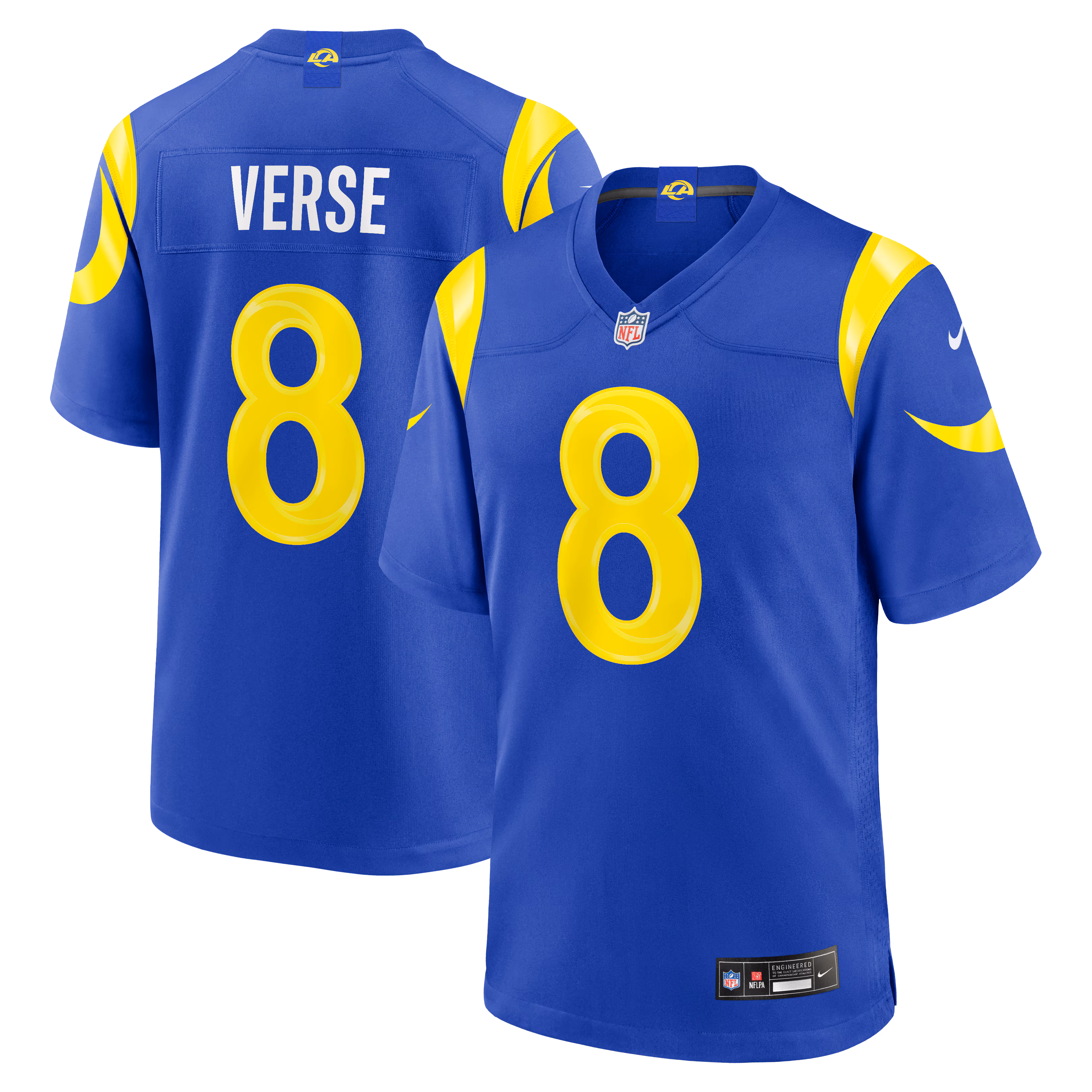 Los Angeles Rams Jared Verse #8 Royal Team Game Player Jersey