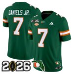 CJ Daniels #7 Miami Hurricanes MIA 2026 CFP Final & Florida Patch Vapor Limited Jersey - All Stitched