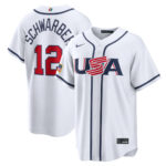 Kyle Schwarber #12 USA Baseball 2026 World Baseball Classic Home Stadium Jersey - White