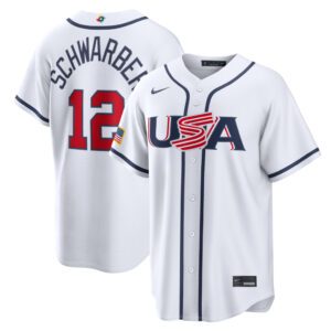 Kyle Schwarber #12 USA Baseball 2026 World Baseball Classic Home Stadium Jersey - White