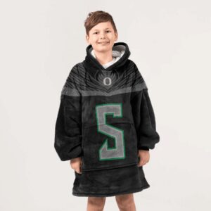 Kid D.M 5 Oregon Football Unisex Blanket Hoodie