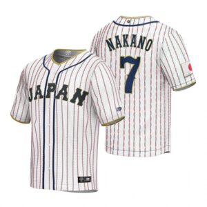 Japan Baseball Takumu Nakano White 2023 World Baseball Classic Jersey