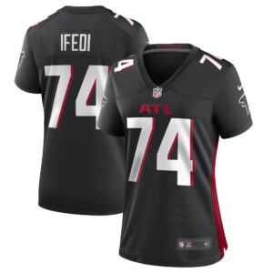 Germain Ifedi Atlanta Falcons  Women's Game Player Jersey - Black