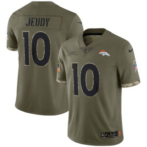 Jerry Jeudy Denver Broncos  2022 Salute To Service Limited Jersey - Olive
