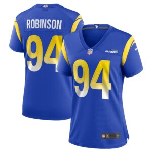 A'Shawn Robinson Los Angeles Rams  Women's Game Jersey - Royal