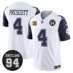 Dallas Cowboys #94 Marshawn Kneeland Memorial Patch Vapor Limited Jersey - All Stitched