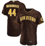 Men's San Diego Padres #44 Joe Musgrove Brown Alternate Flex Base Jersey