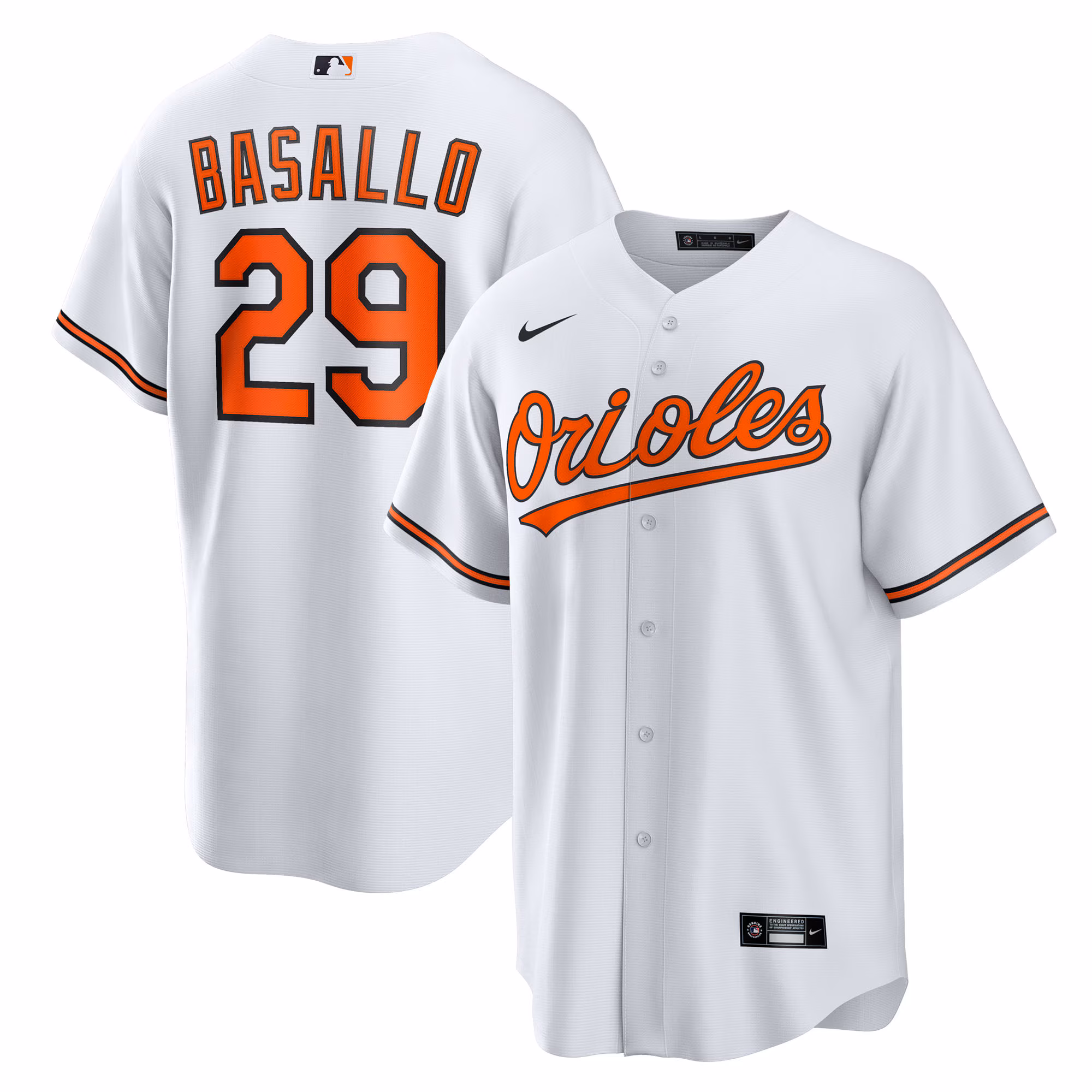 Baltimore Orioles Samuel Basallo #29 White Replica Player Jersey