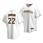 Men's Pittsburgh Pirates #22 Termarr Johnson 2022 Draft Jersey White Home