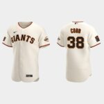 Men's San Francisco Giants #38 Alex Cobb Cream Home Flex Base Jersey